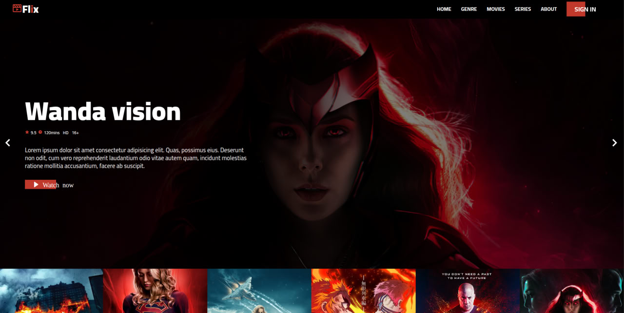 Movie Homepage